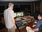 Don Hunerberg and Ron Artinian are pleased with the progress of the mix.